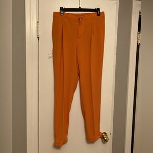 Cato burnt orange contemporary, straight leg pants - women’s size 10